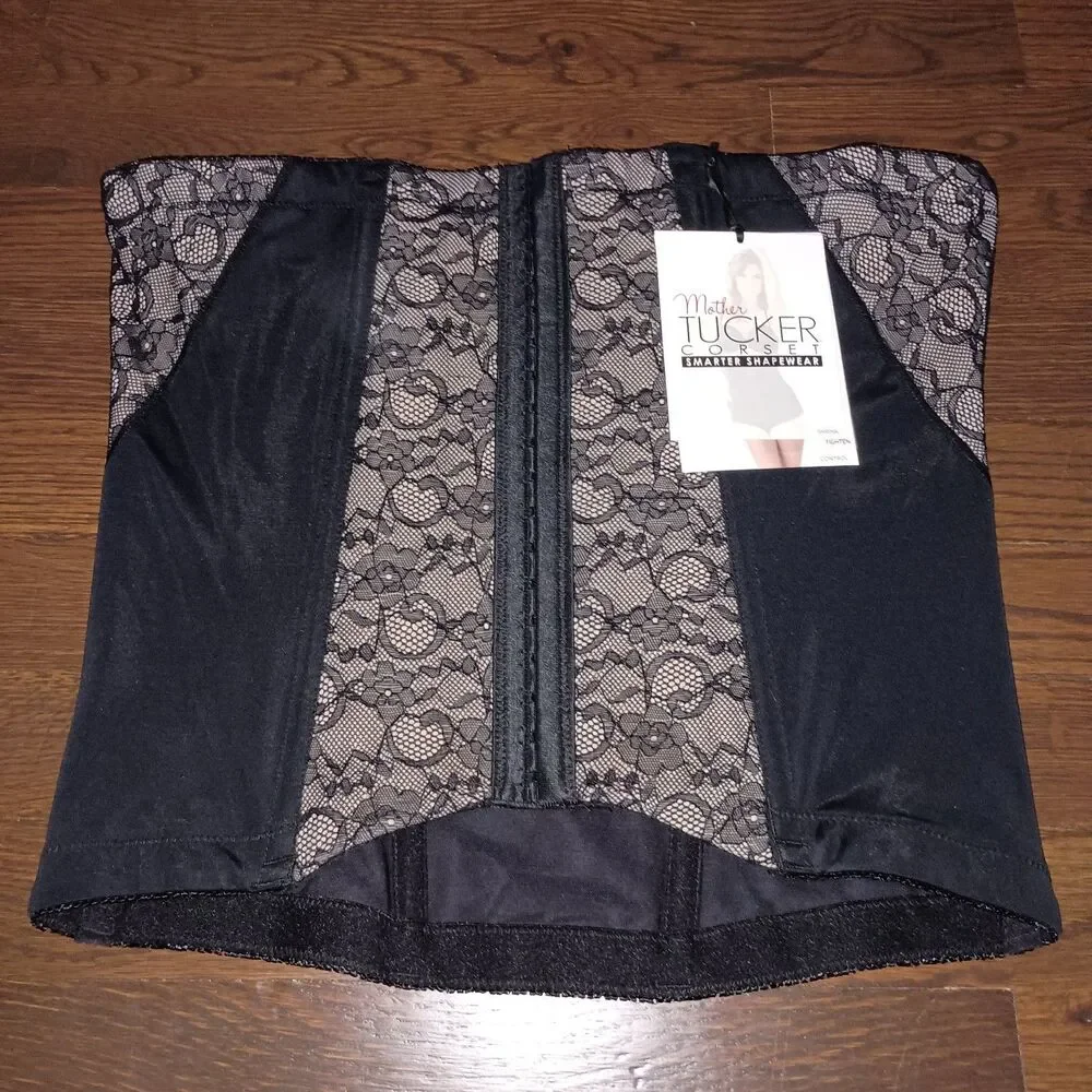 Belly Bandit Mother Tucker Corset Womens XL Extra Large Slimming Shapewear Black